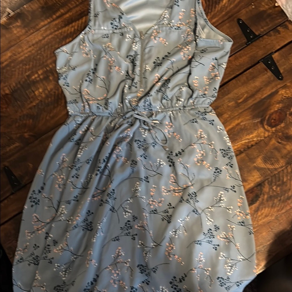 Maurices Kids Casual Dress - Gray and Pink Floral